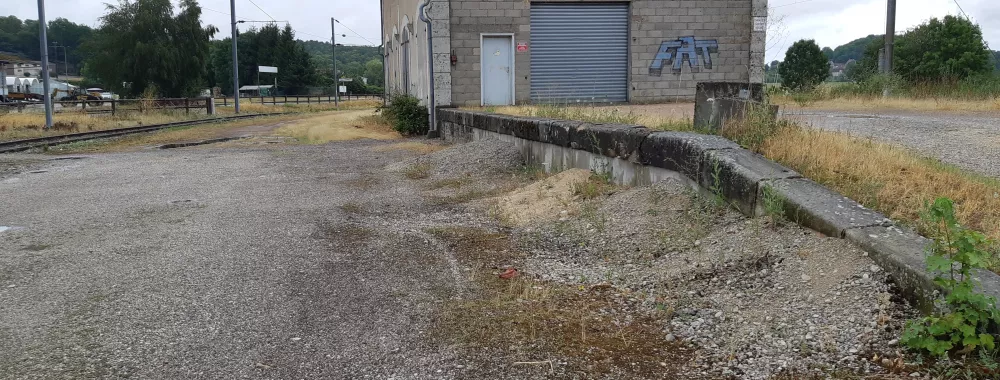 Arrière halle et terrain