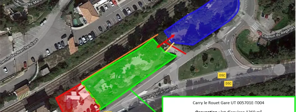 Vue globale du terrain