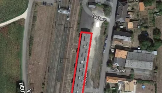 VUE AERIENNE SAINT SAVIOL (86) Entrepôt